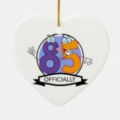 Officieel 85-jarige banner keramisch ornament (Achterkant)