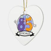 Officieel 85-jarige banner keramisch ornament (Links)