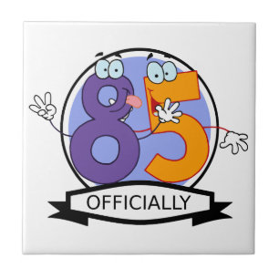 Officieel 85-jarige banner tegeltje
