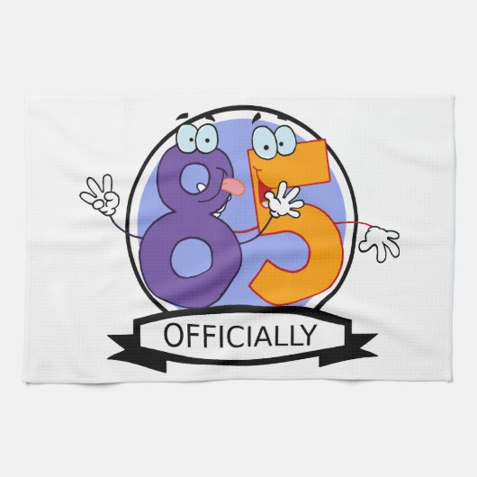 Officieel 85-jarige banner theedoek (Horizontaal)