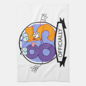 Officieel 85-jarige banner theedoek (Verticaal)