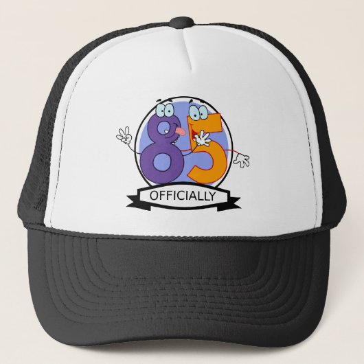 Officieel 85-jarige banner trucker pet (Voorkant)