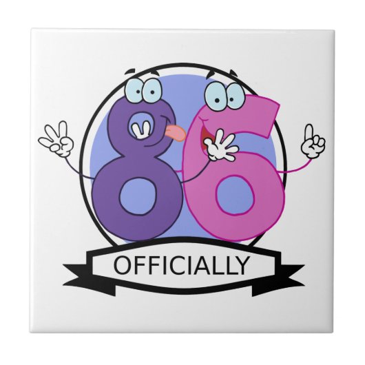 Officieel 86 zondagstanner tegeltje (Voorkant)