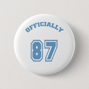 Officieel 87 ronde button 5,7 cm