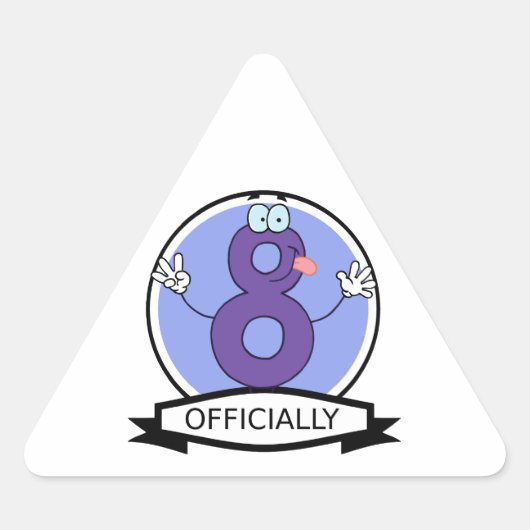 Officieel 8 zondagse banner sticker (Voorkant)