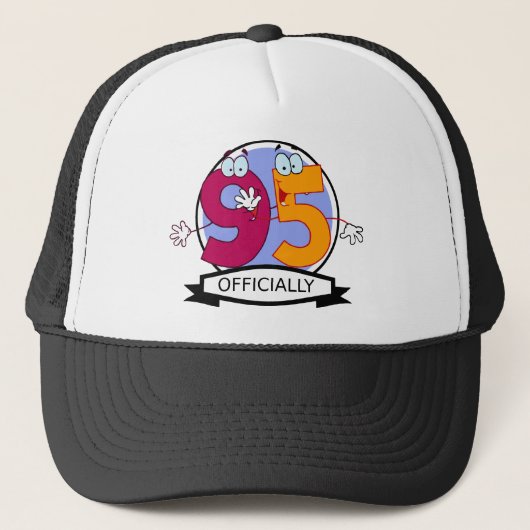 Officieel 95-jarige banner trucker pet (Voorkant)