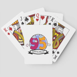 Officieel 95 zondagse banner speelkaarten