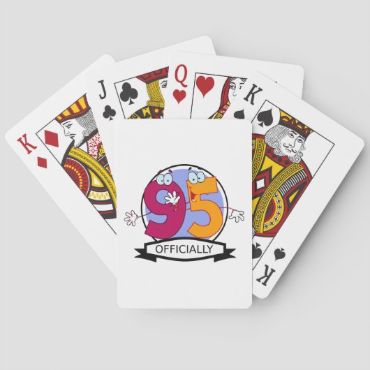 Officieel 95 zondagse banner speelkaarten (Achterkant)