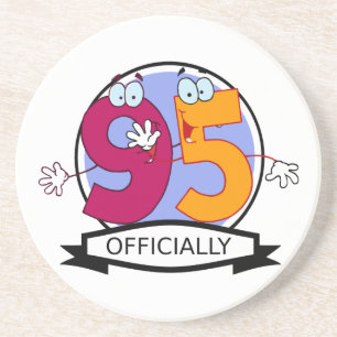 Officieel 95 zondagse banner zandsteen onderzetter