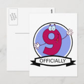 Officieel 9 zondagse banner briefkaart (Voorkant / Achterkant)