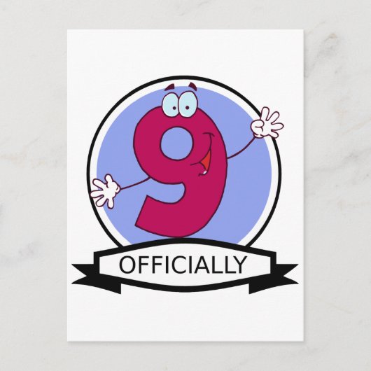 Officieel 9 zondagse banner briefkaart (Voorkant)