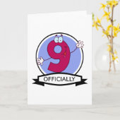 Officieel 9 zondagse banner kaart (Gele Bloem)