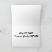 OFFICIEEL A ***TEENAGER *** 13e MAANDAG Kaart (Binnen)