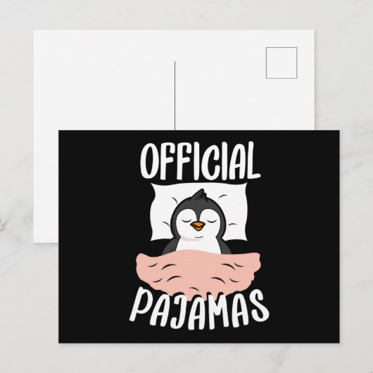 Officieel aftappen Slapshirt Penguin Pajamas Briefkaart (Voorkant / Achterkant)