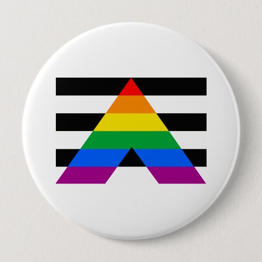 OFFICIEEL ALLEEN VLAG RONDE BUTTON 4,0 CM (Voorkant)