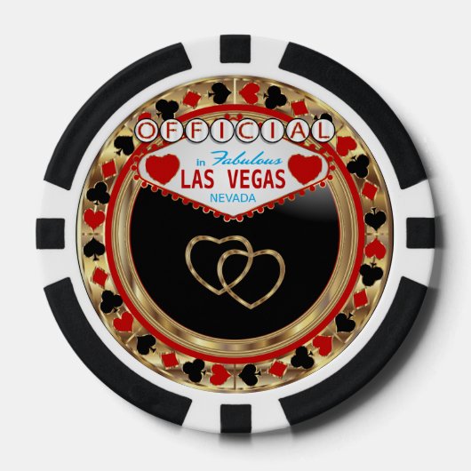 Officieel ambtenaar in Las Vegas Pokerchips (Voorkant)