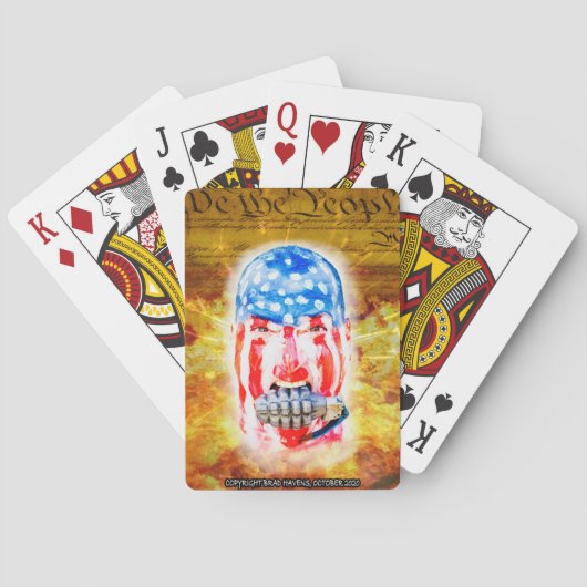 Officieel Amerikaans ontwerp van dodelijk Poster o Pokerkaarten (Achterkant)