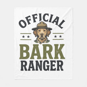 Officieel Bark Ranger-hond Vintage Grafisch_1 Fleece Deken