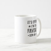Officieel ben ik de favoriete schoonzoon grappig koffiemok (Voorkant rechts)