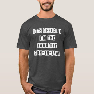 Officieel ben ik de favoriete schoonzoon grappig t-shirt