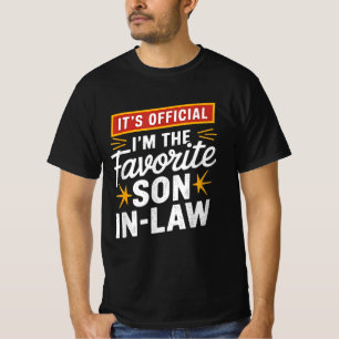 Officieel ben ik de favoriete schoonzoon grappig t-shirt
