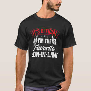 Officieel ben ik de favoriete schoonzoon grappig t-shirt
