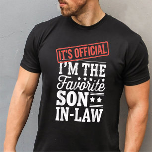 Officieel ben ik de favoriete schoonzoon t-shirt
