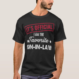 Officieel ben ik de favoriete schoonzoon t-shirt