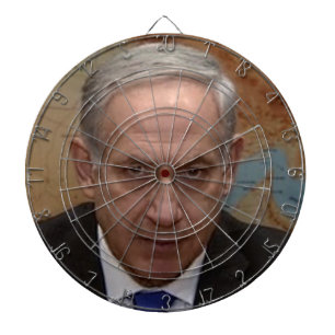 officieel benjamin netanyahu dartboard dartbord