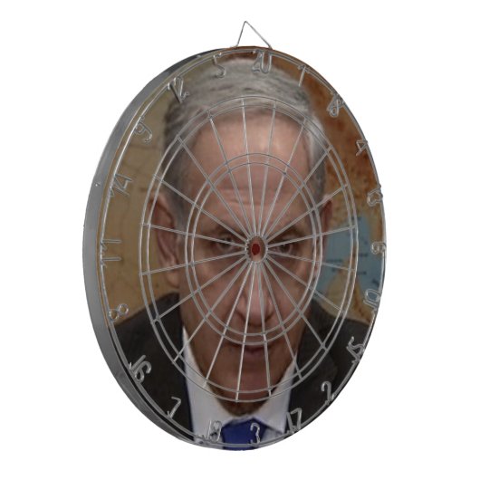 officieel benjamin netanyahu dartboard dartbord (Voorkant Links)