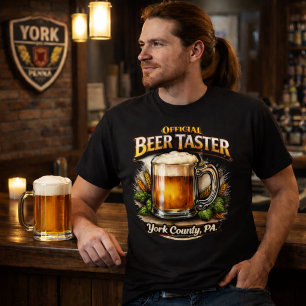 Officieel Bierproever York County PA T-shirt
