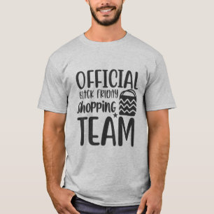 Officieel Black Vrijdag-winkelteam T-shirt