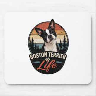 Officieel Boston Terrier Leven Logo Muismat