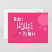 Officieel Briefkaart van Boston Squee Party (Voorkant / Achterkant)