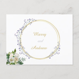 Officieel briefkaart voor huwelijksaankondiging