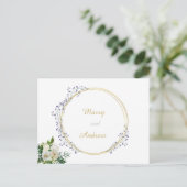 Officieel briefkaart voor huwelijksaankondiging (Staand voorkant)