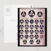 Officieel burgerdefensie-instituut briefkaart (Voorkant / Achterkant)