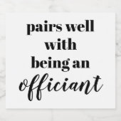 Officieel Cadeau van het voorstel Sparkling Wijnetiket (Enkel label)