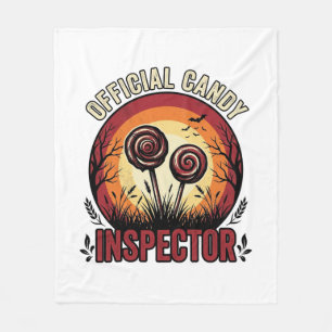 Officieel Candy Inspecteur Vintage Halloween T-shi Fleece Deken