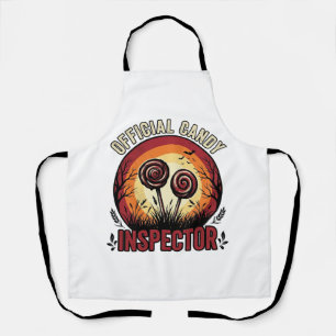Officieel Candy Inspecteur Vintage Halloween T-shi Schort