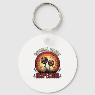 Officieel Candy Inspecteur Vintage Halloween T-shi Sleutelhanger