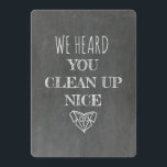 OFFICIEEL | Chalkboard Funny-voorstel Kaart<br><div class="desc">"WE HEBBEN GEHOORD DAT JE NICE HEBT OPGESLOTEN" "ZULT U ons AMBTENAREN ZIJN?" Fungerend OFFICIANT-voorstelkaarten</div>