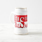 Officieel chop Elzas - Elsàss Gschicht Bierpul (Voorkant links)