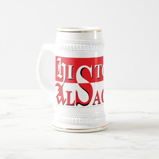 Officieel chop Elzas - Elsàss Gschicht Bierpul (Voorkant links)