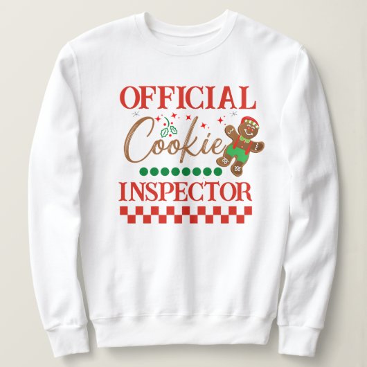 Officieel Cookie Inspecteur Sweatshirt - Grappige (Design voorkant)