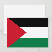 officiëel de Staat Palestina land vlag Bedankkaart (Voorkant / Achterkant)
