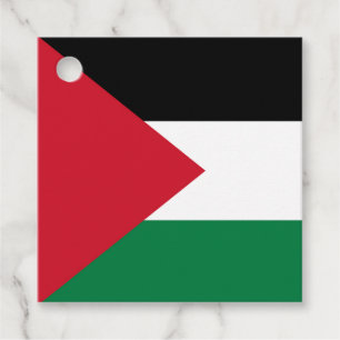 officieel de staatsvlag van Palestina Bedankjes Labels