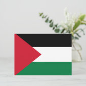 officieel de staatsvlag van Palestina Bedankkaart (Staand voorkant)