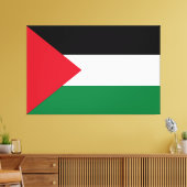 officieel de staatsvlag van Palestina Canvas Afdruk (Insitu (Woonkamer))