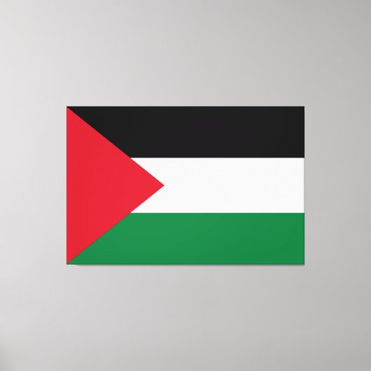 officieel de staatsvlag van Palestina Canvas Afdruk (Voorkant)
